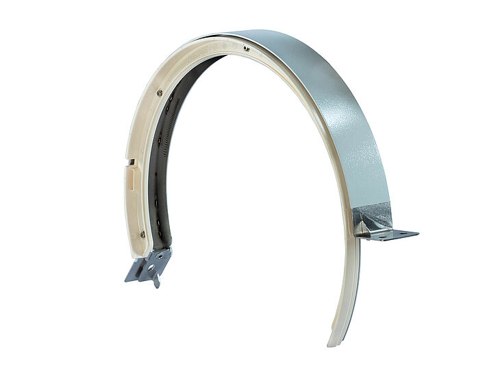 Unterbaugruppen Schwenkarm, Edelstahl, CNC-gerundet, lasergeschweißt, lackiert, vormontiert